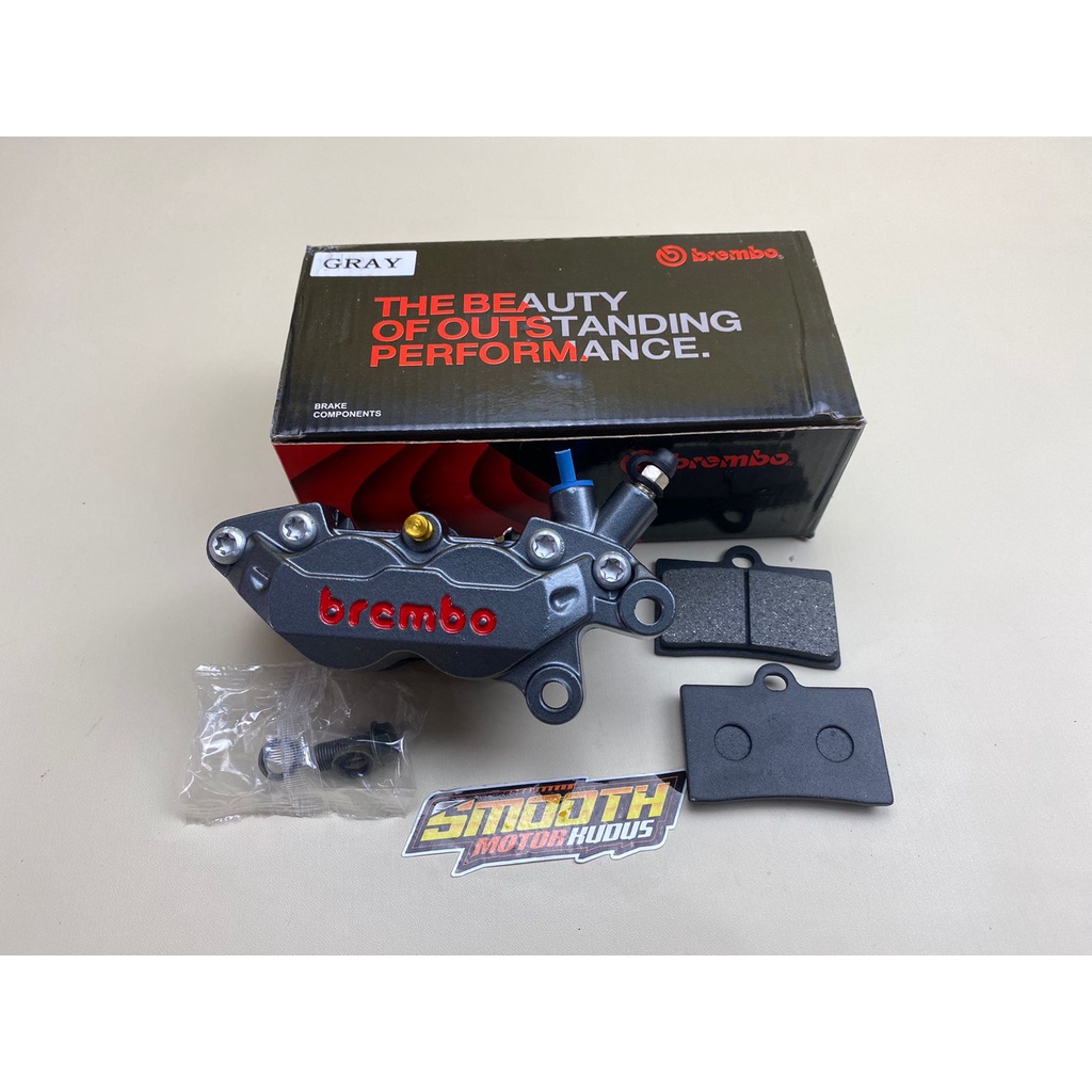 kaliper Brembo axial 4p grey kaliper depan brembo 4 piston axial import
