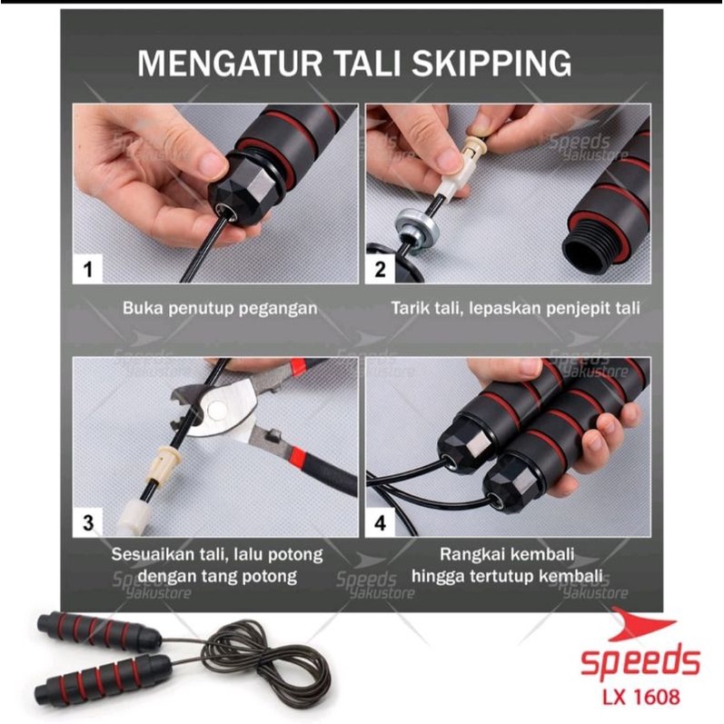 SPEEDS SKIPPING - JUMP ROPE ORIGINAL BERKUALITAS BAGUS