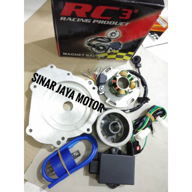 Magnet yz 125 Rc3 Klx 150 - Dtracker 150 - Klx Bf 150 - komplit plendes cdi coil kabel lampu stater