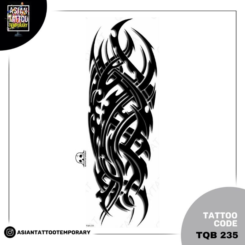 TATTO TEMPORER TATO SEMENTARA /Desain TRIBAL Dribal/TERLARIS/COCOK UNTUK PARTY JALAN JALAN ACARA DLL