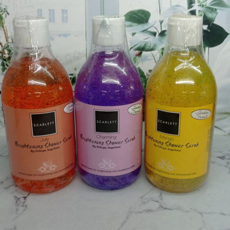 BODY WASH AND SHOWER SCRUB 3 VARIAN SCARLETT