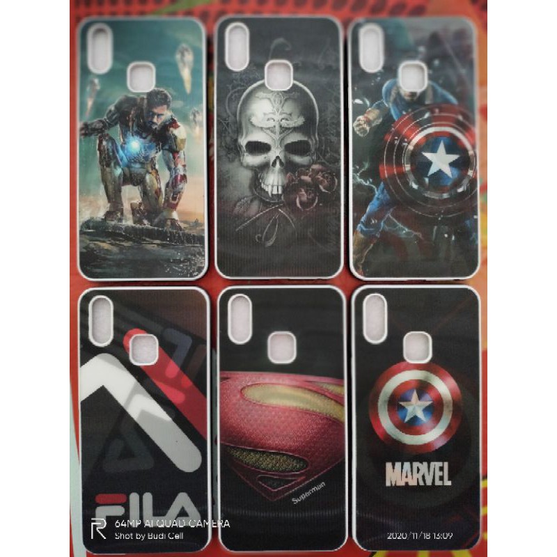 Case 3D Vivo Y91/Y93/Y95 Motif Avengers/Silikon 3D Vivo Y91/Y93/Y95 Motif avengers