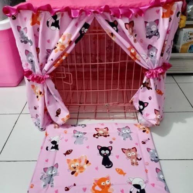 kasur kucing dan tirai kucing