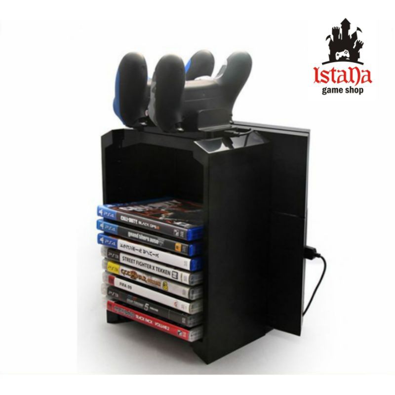 Multifunctional storage stand kit with charging dock PS4 XBOX one