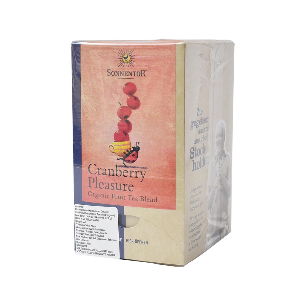 Sonnentor - Organic Cranberry Pleasure Fruit Tea 50,4 Gr