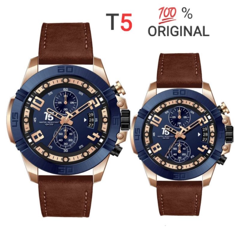 jam T5 H3637 Couple series original Jam tangan pria / wanita T5 H 3637