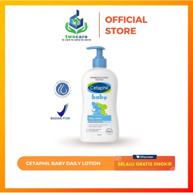 Cetaphil Baby Daily Lotion With Shea Butter 400ml Face and Body Pelembab &amp; Perawatan Kulit Bayi