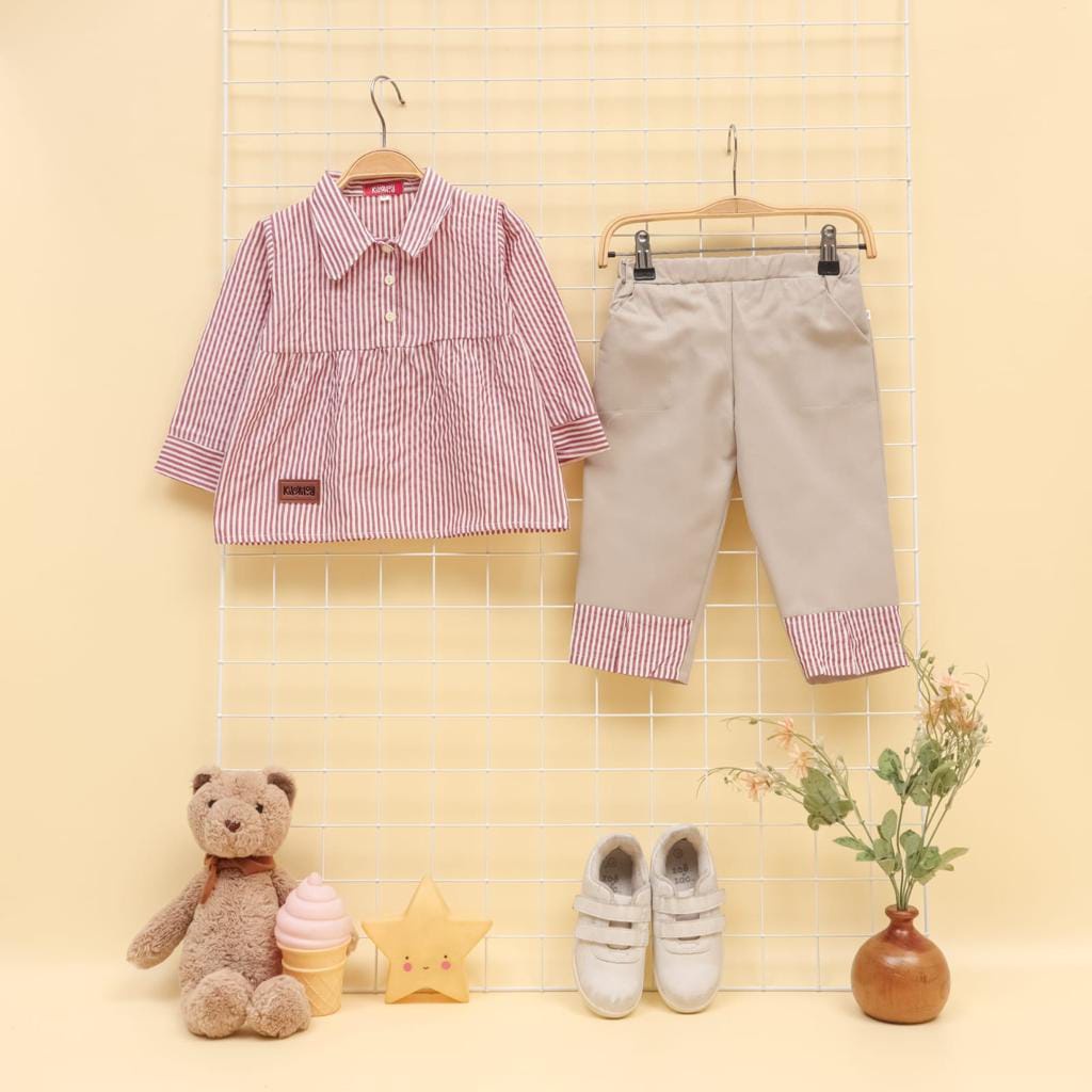 SETELAN ANAK PEREMPUAN BAJU ANAK MOTIF LALA KIDS SALUR TERBARU UMUR 1-5 TAHUN