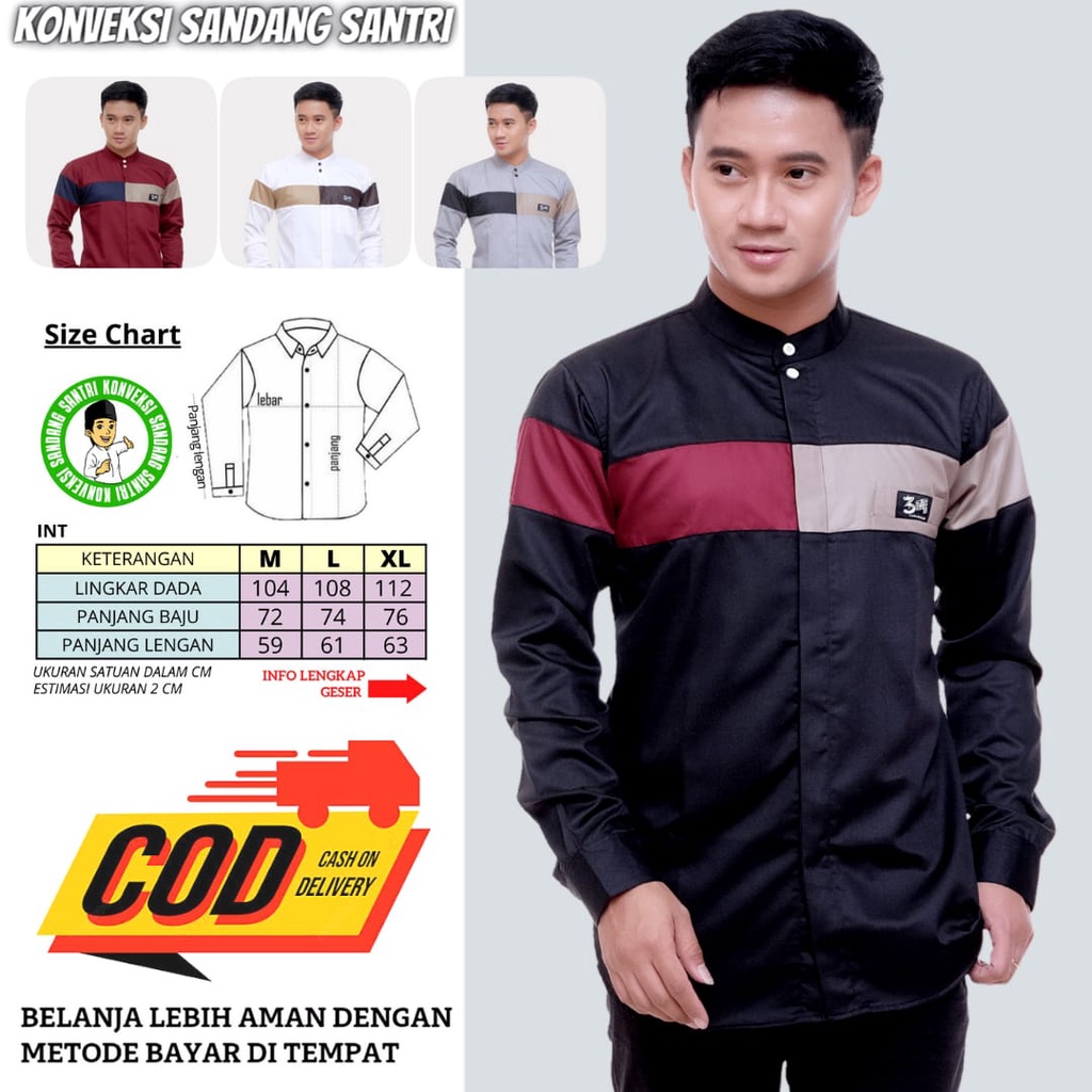 Atasan Muslim Pria Baju Koko QINANG Kemeja Koko Pria Lengan Panjang Koko Pria Dewasa Baju Koko Premium Baju Koko Hadroh Baju Koko Putih Lengan Panjang Baju Koko Pria Lengan Panjang Baju Koko Motif Baju Koko Polos Baju Koko Terlaris Bisa COD