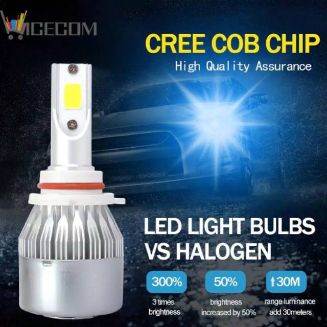 Lampu LED C6 type h7 warna blue