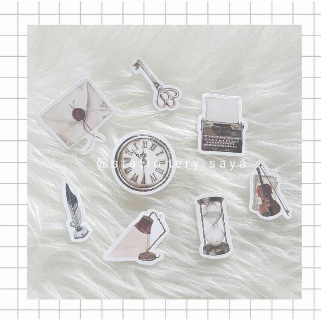 

[stationery.saya] Sticker Vintage 3 - study