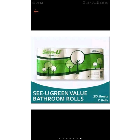 tissue see u bathroom toilet roll