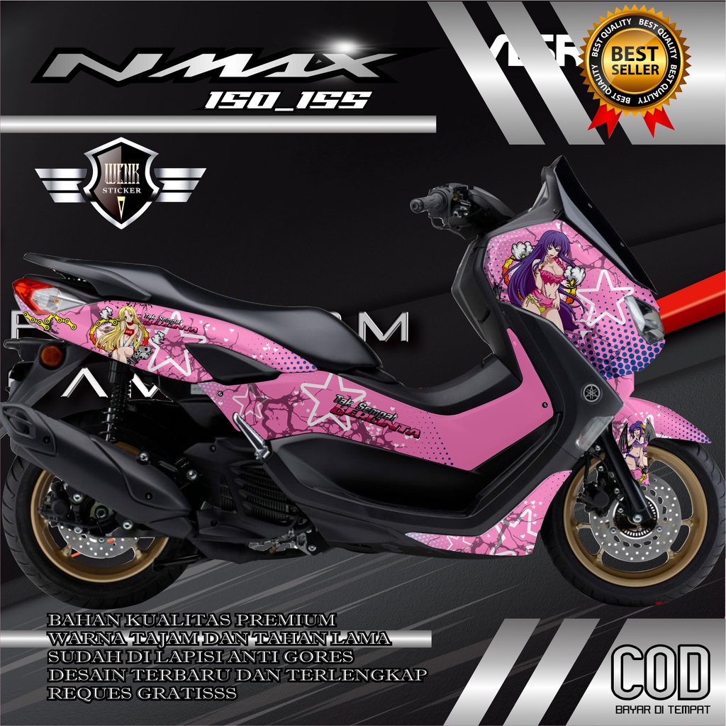 DECAL STICKER NMAX 150_155 CEWEK SEXY ANIME