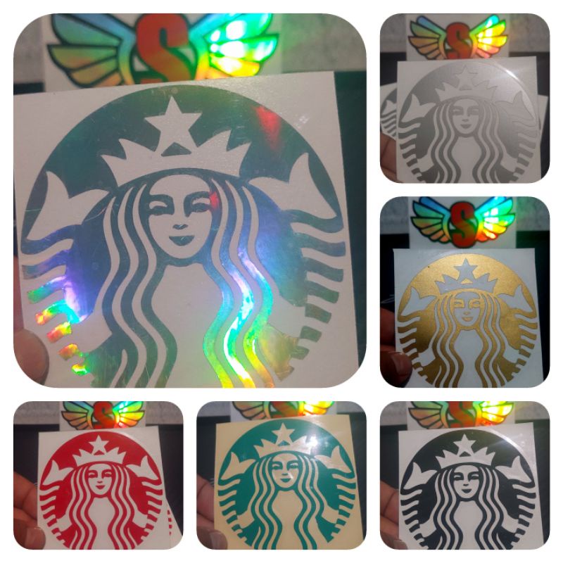 

0Sticker Stiker Logo Starbuck Cutting