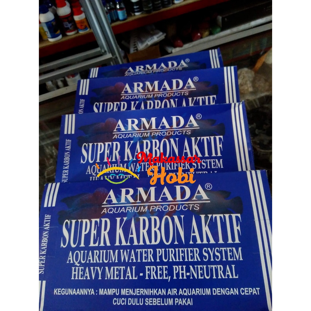 Carbon Super DUS Karbon Aktif Media Filter Aquarium Akuarium Ikan Hias