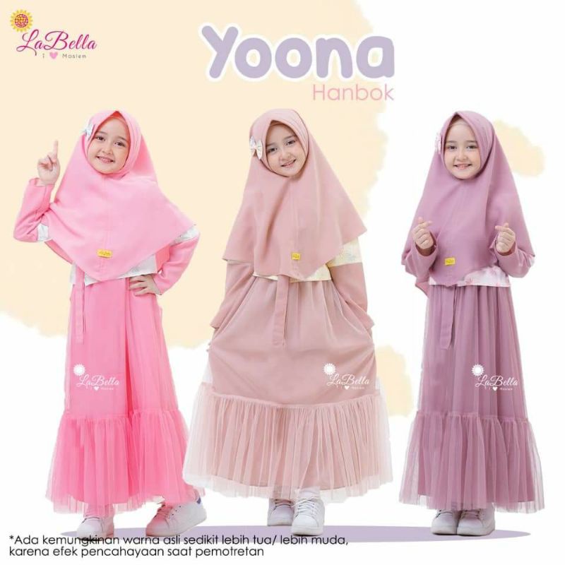 Gamis pesta Anak YOONA by LABELLA 2-11tahun