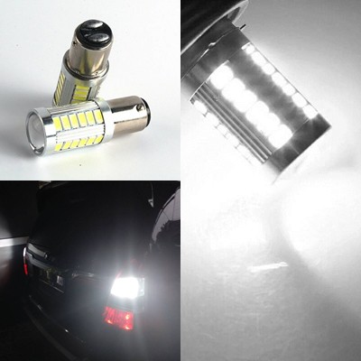 Lampu Mundur LED Monster BAY15D 1157 - 33SMD Bayonet 2 kaki Putih Super Bright Mobil