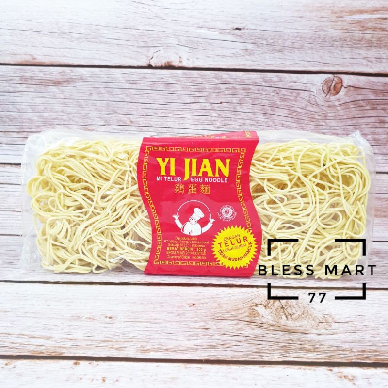 

Mie Telur Yi Jian 200gr / Mie Kering Telor KECIL