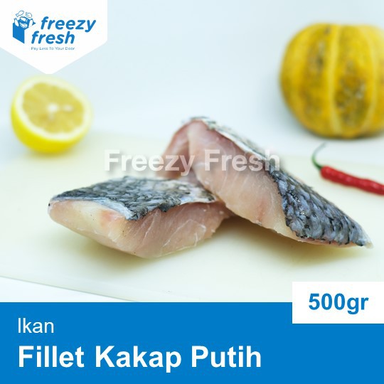 Ikan Fillet Kakap Putih (White Snapper) 500 Gram / Segar / Beku / Vacumm Pack - Depok