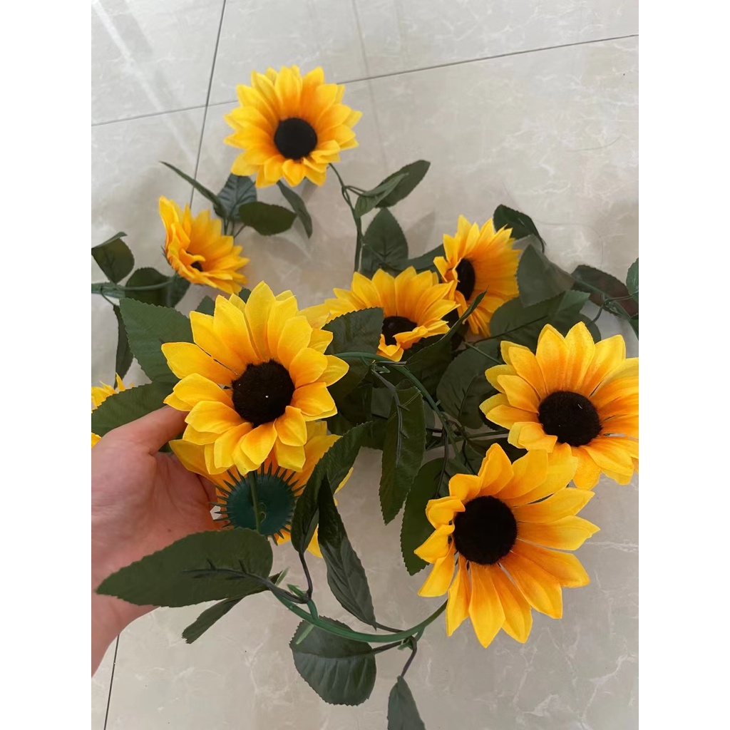 Bunga Matahari Hias Rambat Menjalar Dekorasi Rumah Pernikahan Artificial Flowers Juntai PBP49