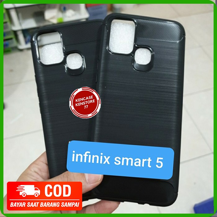 Soft Case Infinix Smart 5 Slimfit Ipaky Carbon Infinix Smart 5 X657