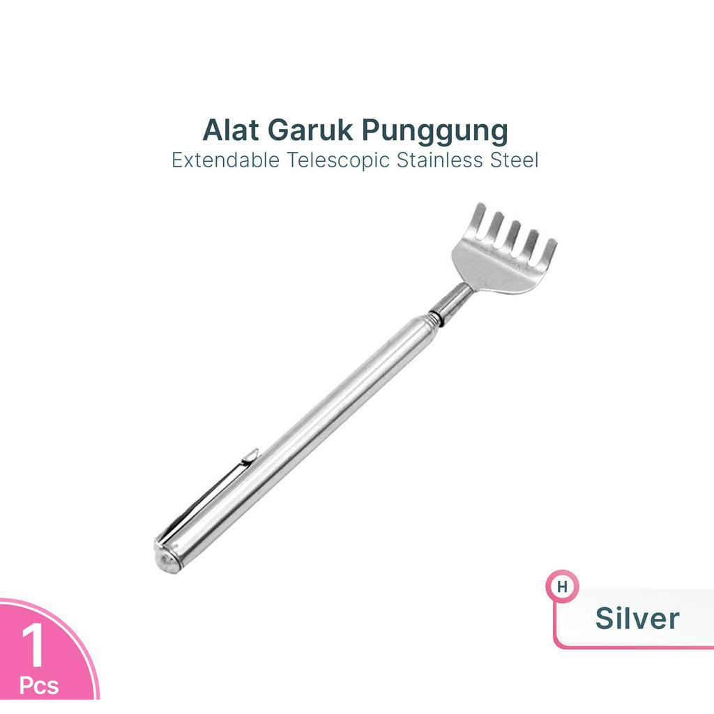 Alat Penggaruk Punggung Badan Stainless  Garukan Tongkat Garuk Badan / Body Back Scratch