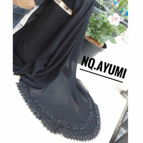niqab YAMAN SUSUN RENDA .Cadar niqab yaman