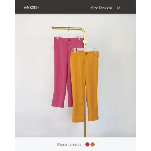 CELANA PANTS FANTA RING BELT VIVORIE