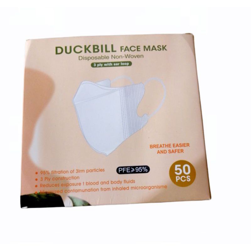 

BOX kosong Masker Duckbill, Earlop Biru & Earlop Hitam isi 50