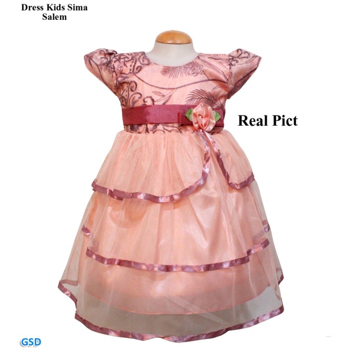 Gaun Anak - Promo Dress Kids Sima Baju Anak Cewek Baju Pesta Anak Gaun Ulang Tahun