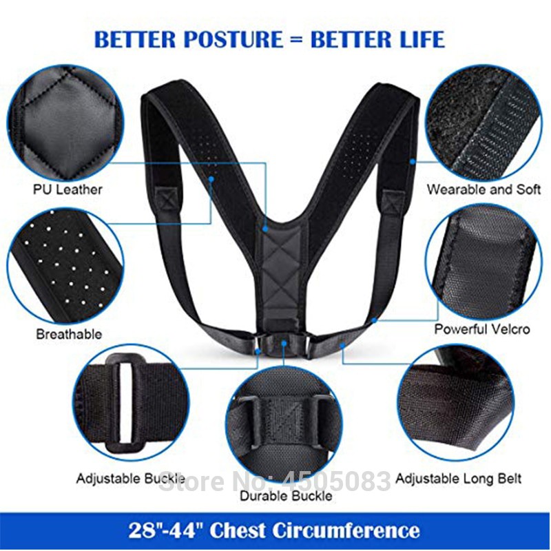 Tali Body Harness Korektor Postur Punggung Size M