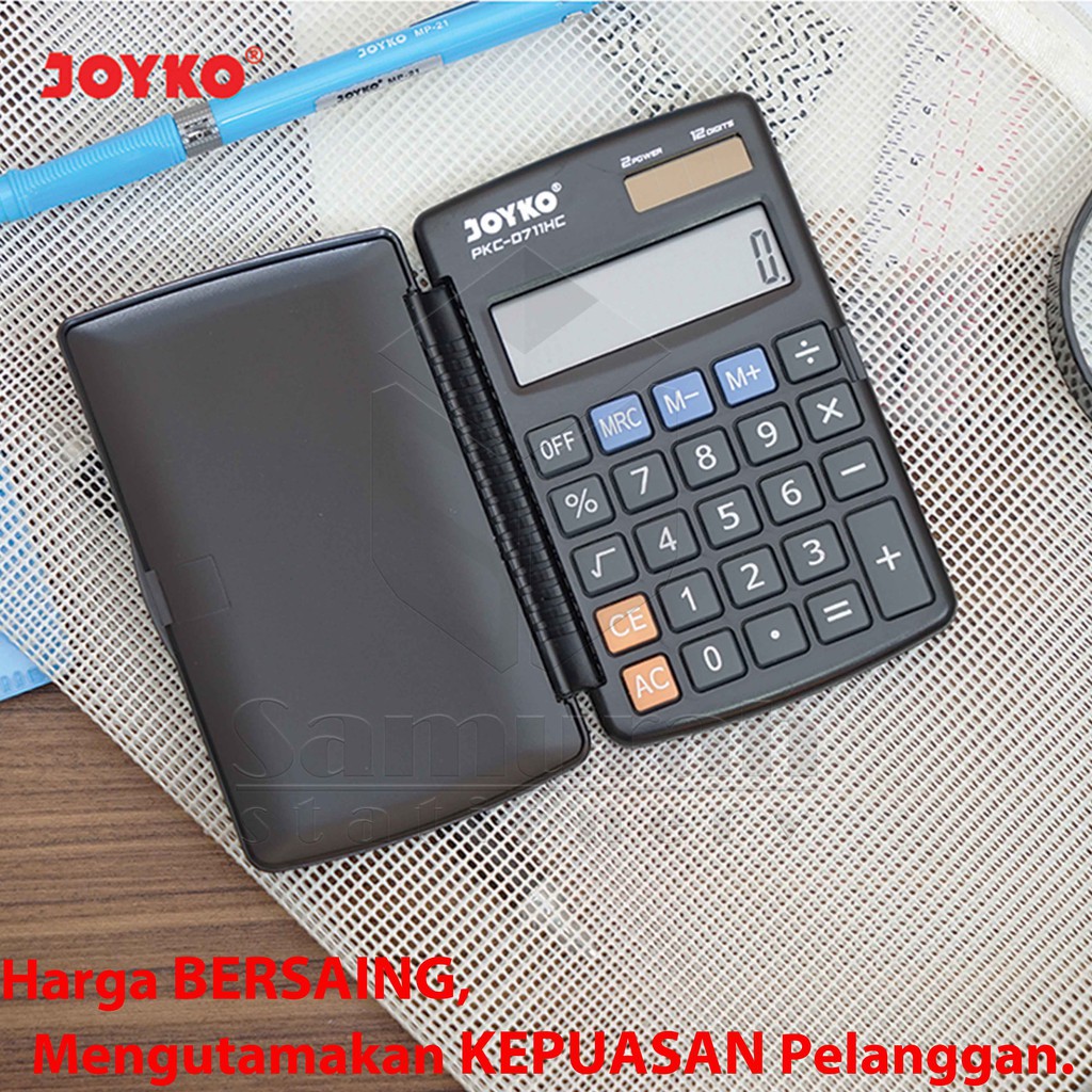 

Kalkulator Saku Joyko PKC 0711 HC / Mesin Hitung PKC-0711HC / Calculator 12 Digit / Big Display