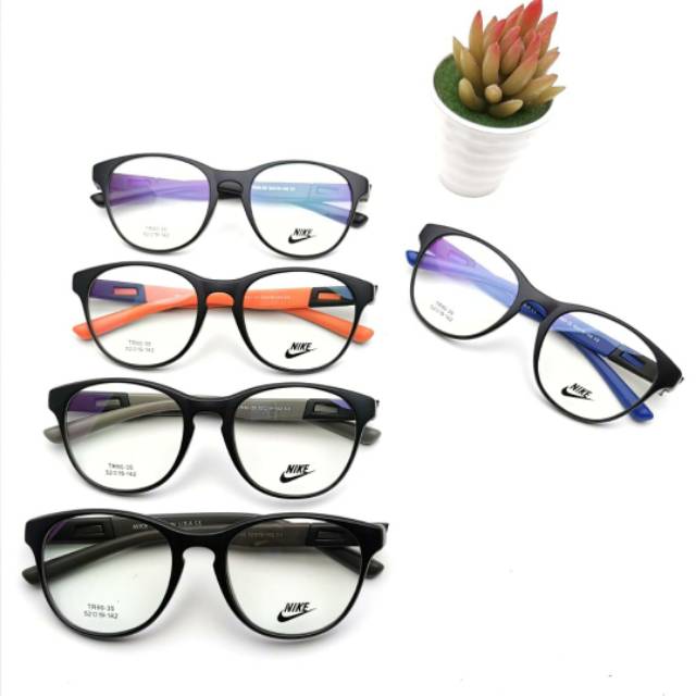 Frame Kacamata Bulat Minus Nike TR90-35 Lentur
