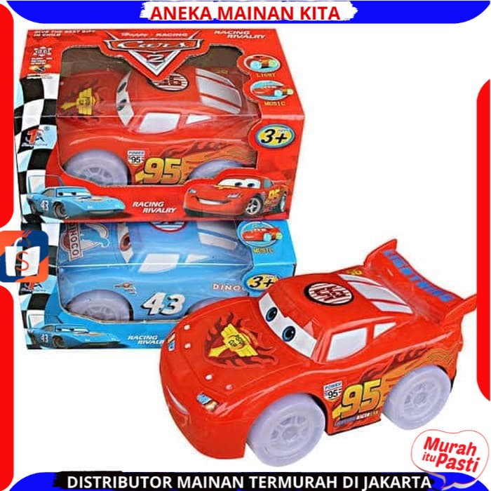 Promo Mainan Anak Mobil Racing Sport Cars Bump And Go Ada Musik Dan Lampu