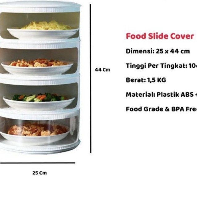 Tempat Penyimpanan Makanan 4 Susun TUDUNG SAJI Multilayer Food Storage