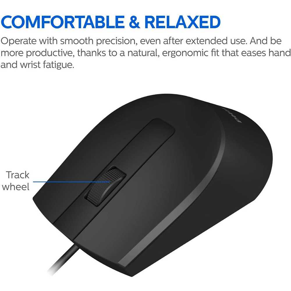 Mall Mouse Philips  M104 Wired Optical 1000 DPI Kabel Office Profesional SPK7104