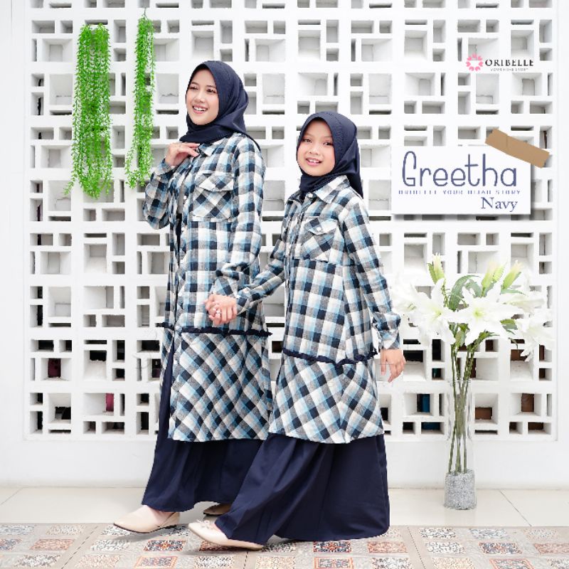 GREETHA BY ORIBELLE  || TUNIK SET HIJAB &amp; OUTER