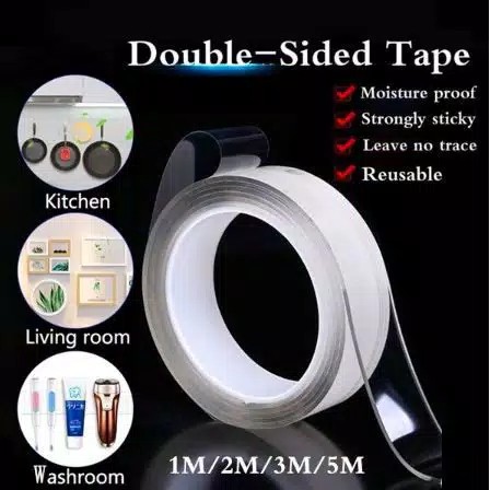 

Double Tape Isolasi Dua Sisi Solatip Washable Lakban