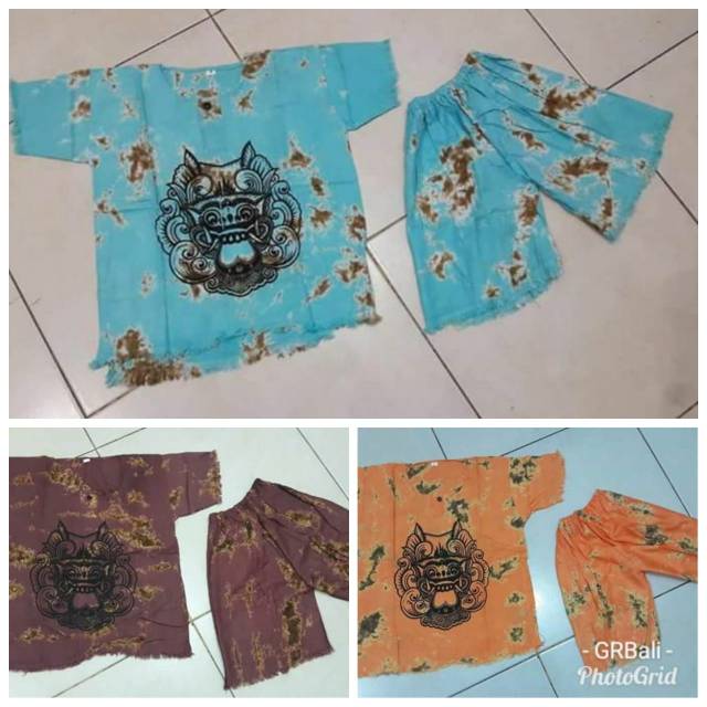 Baju Barong Bali Setelan Anak grosir  Oleh Oleh Khas Bali