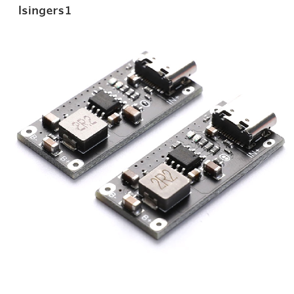 (lsingers1) Modul Board Charger Baterai Lithium Li-ion 18650 USB Tipe-C 5V 3A 3.7V