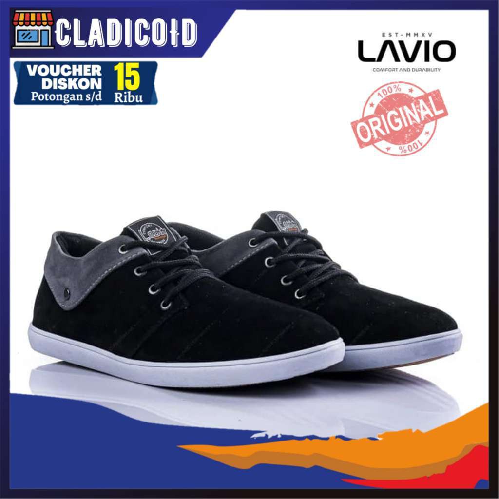 SEPATU SNEAKERS PRIA ORIGINAL HITAM MODEL KEREN DAN TRENDI COCOK UNTUK SANTAI, JALAN, KULIAH SEKOLAH