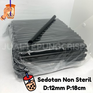 Sedotan Plastik / Sedotan Boba Non Steril 12mm / Pipet Plastik