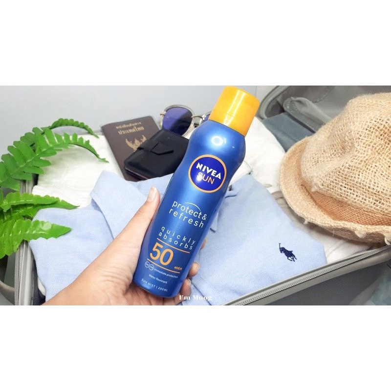 NIVEA sun spray protect &amp; refresh spf 50 200ml