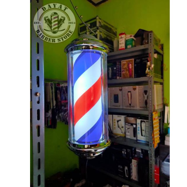 Barber pole Lampu barbershop hd-38 lampu barber classic minimalis