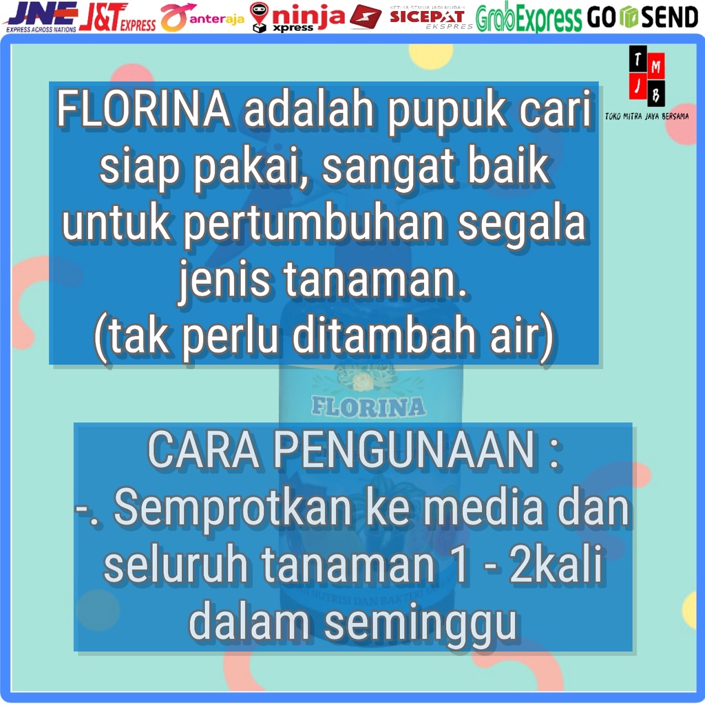 FLORINA PUPUK CAIR ORGANIK SIAP PAKAI UNTUK SEMUA JENIS TANAMAN 500ml