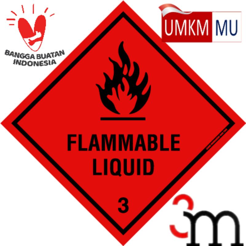 

STIKER SIMBOL LABEL K3 LIMBAH B3 FLAMMABLE LIQUIT 25X25cm