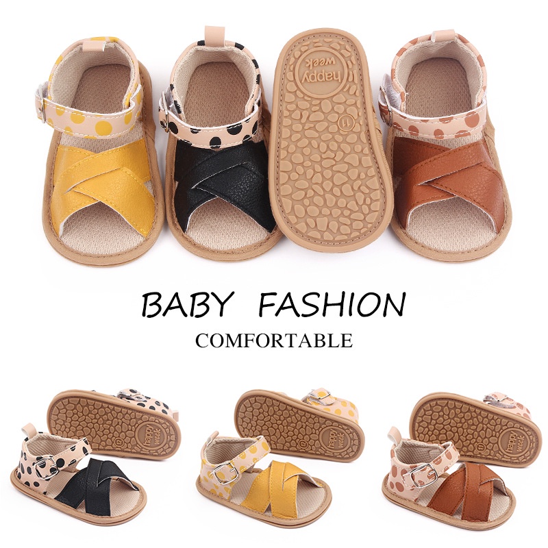 HappyOliver NUDE DOTTY Sepatu prewalker bayi dan anak perempuan newborn 0-18 bulan