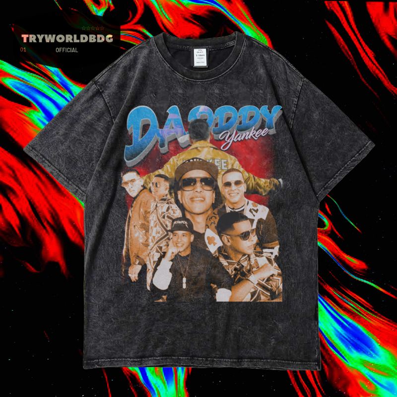 KAOS OVERSIZED / KAOS WASHED / OVERSIZED T SHIRT / KAOS DADDY YANKEE VINTAGE TEE