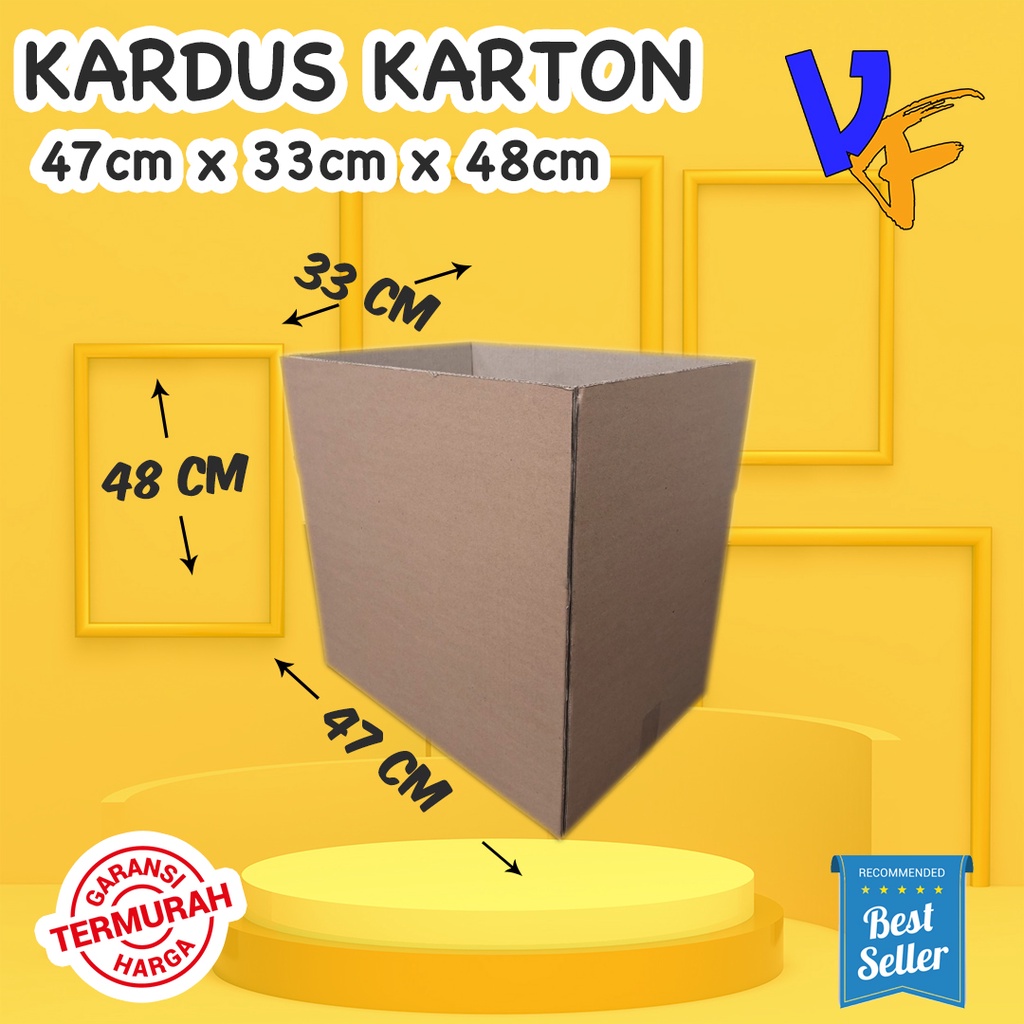 

KARDUS / KARTON / KOTAK / BOX / DUS PACKING / PARCEL uk 47x33x48cm Double Wall