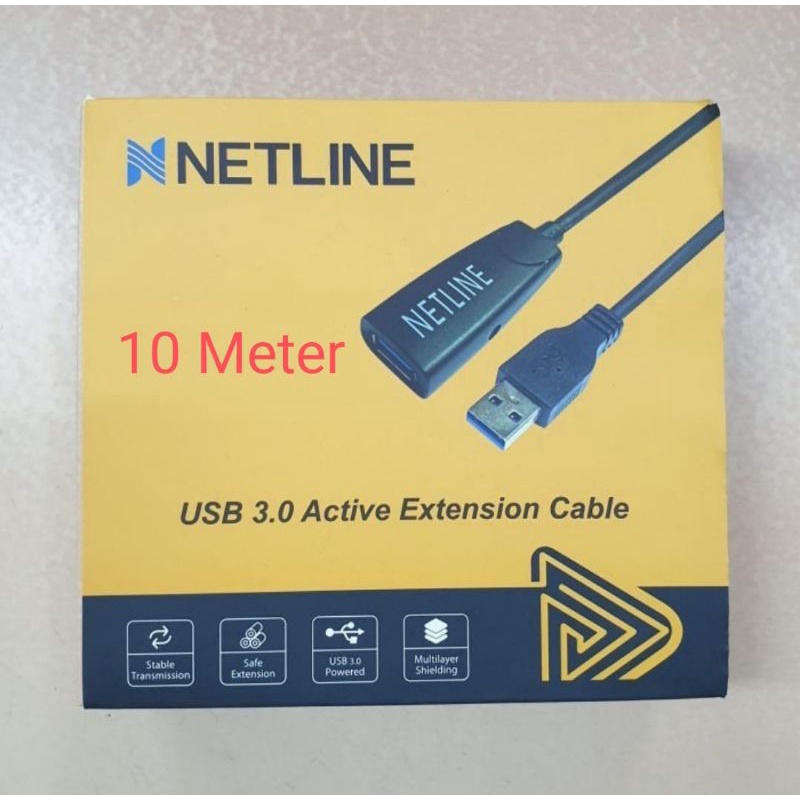 Netline Kabel USB 3.0 Extension 10meter Aktif